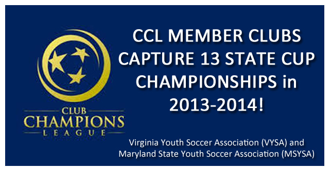 CCL Clubs Dominate State Cup Championships!