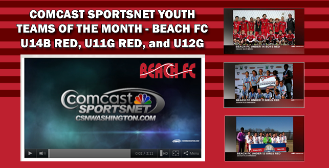 Beach FC Teams Featured on Comcast SportsNet