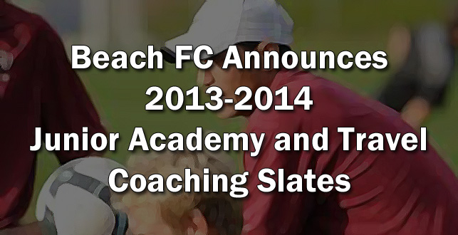 2013-2014 Beach FC Coaching Slate