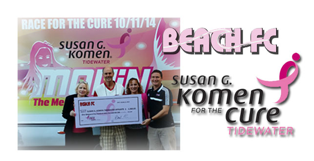 Beach FC Presents $1,565 to Susan G. Komen Tidewater