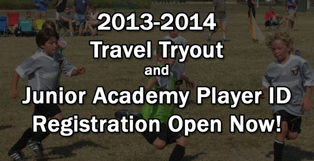 Travel and Junior Academy Registration Open Now!