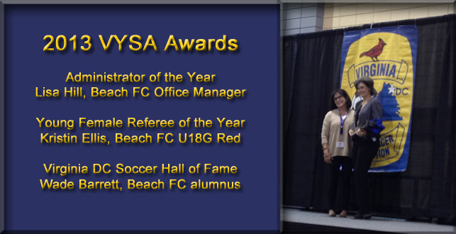 Beach FC Well Represented at 2013 VYSA Awards